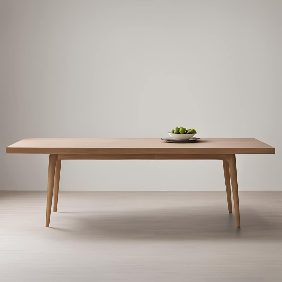Taula rectangular de fusta