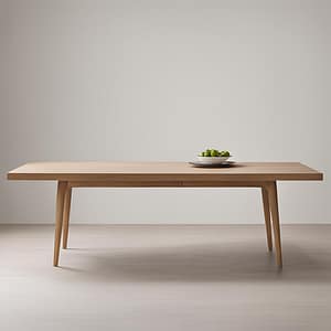 Taula rectangular de fusta